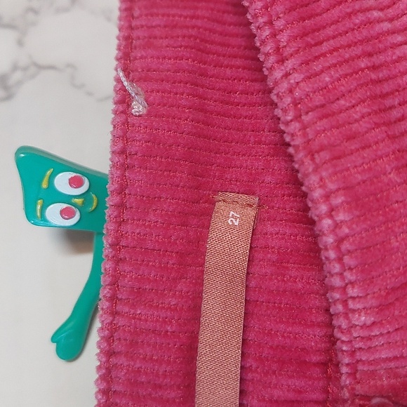 Pilcro Raspberry Corduroy Pants, Size 27 - Picture 4 of 10